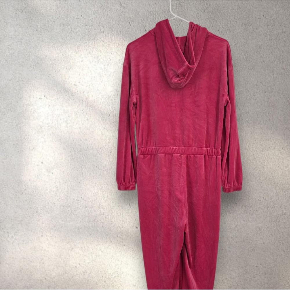 Juicy Couter Hot Pink Velour Jumpsuit | Y2K Lounge Set Piece Size Medium - Picture 3 of 7